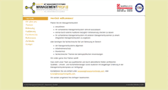 Desktop Screenshot of managementprofis.com