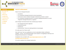 Tablet Screenshot of managementprofis.com